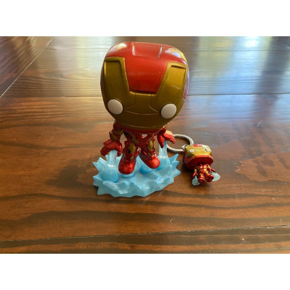 2015 Funko Pop Iron Man Action Figure Toy and Keychain Collectible Marvel